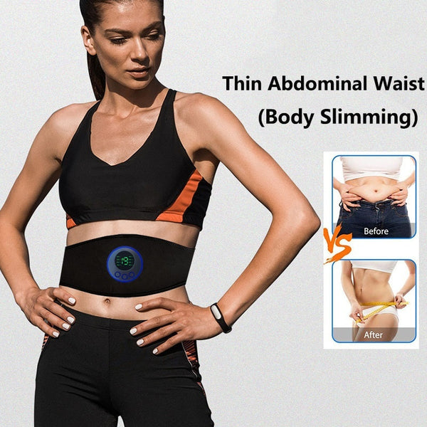 Intelligent Timed EMS Massage Belt For Lazy People To Exercise At Home